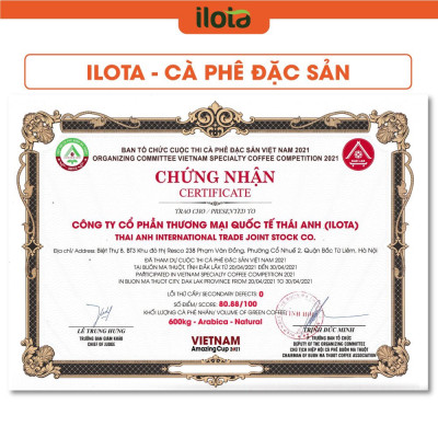 Cà Phê Bột Pha Phin Truyền thống ĐẬM VỊ (Nhà rang ILOTA Coffee Roasters) 100% Nguyên Chất