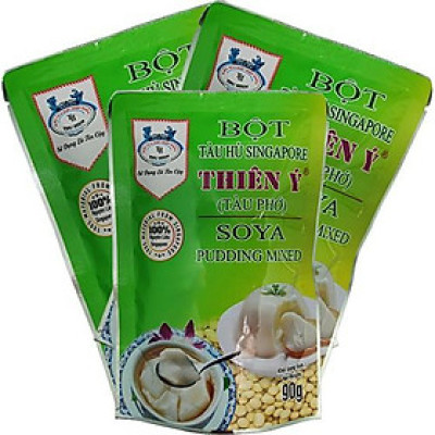 Combo 03 gói - Bột tàu hủ singapore thiên ý (tàu phớ) - Đậu nành thơm mát - Soya pudding mixed