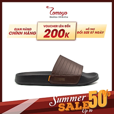Tomoyo Dép Quai Ngang Da Microfiber Siêu Nhẹ TMD310