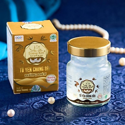 Tổ Yến Chưng Sẵn Đường Phèn - Yến Sào Hoàng Kim - Bồi Bổ Sức Khỏe, Tăng Cường Đề Kháng - Chuẩn OCOP 4 Sao Khánh Hòa (Hộp 1 Hũ x 70ml)