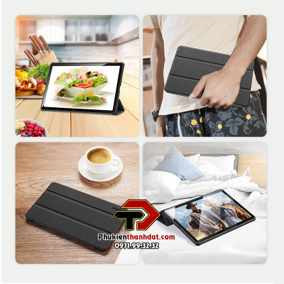 Bao da cho SamSung Galaxy Tab A9+ Plus 2023 chính hãng Dux Ducis Domo viền mềm chống sốc - Hàng chính hãng 