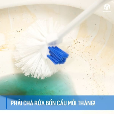 Bộ 10 vỉ tẩy khử mùi khử khuẩn, khử mùi bồn cầu Hàn Quốc  Blueshot - 1 viên dùng được 600 lần xả nước (~1 tháng)