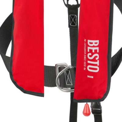Áo phao cứu sinh tự thổi Besto 300N Màu Đỏ