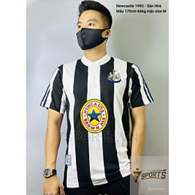Áo Bóng Đá Retro Newcastle 1995 - Sân Nhà bản cao cấp vải Cotton Polyester