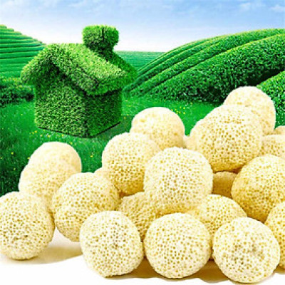1KG Sứ Lọc Viên Bi Tròn Vàng vật liệu lọc nước hồ bể cá cảnh siêu sạch