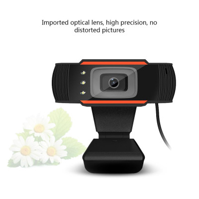 HXSJ A870C3 High-definition USB Webcam 480P Fixed Focus Computer Camera Built-in Sound   Absorbing Microphone for PC