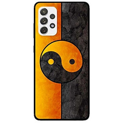 Ốp lưng dành cho Samsung Galaxy A72 5G mẫu Vòng Tròn Cam Đen