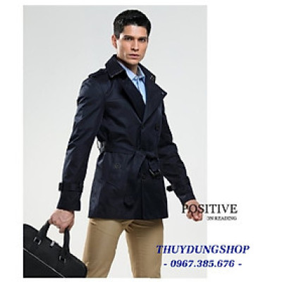 Áo măng tô nam trẻ trung dáng thắt đai ngắn lịch lãm công sở NMT170