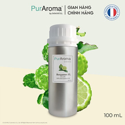 (Đậm Đặc | Chai Lớn) Tinh dầu CAM BERGAMOT nguyên chất PurAroma by IMMORTEL - Chính hãng Pháp