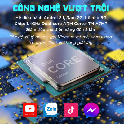 Đồng hồ Thông minh AMA Watch Y86 có CHPlay xem được Youtube có Za.lo Gắn sim 4G Định vị Kép GPS Wifi cho Trẻ em cấp 1 2 - Hàng chính hãng