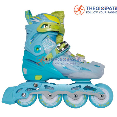 Giày Patin 8 Bánh Phát Sáng Centosy Cougar 333 Cho Trẻ Em, Patin Có Phanh, Patin Có Nút Chỉnh Size