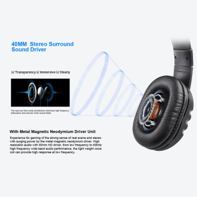 Tai nghe chơi game có dây OVLENG OV-P3 3,5mm âm thanh vòm với Mic xoay 