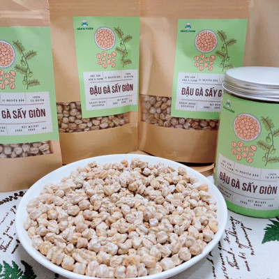 Đậu gà sấy giòn nguyên vị ăn liền loại 1, không chứa muối, không biến đổi gen_ Crispy dried Chickpeas non GMO