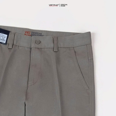 Quần Kaki Nam VIỆT PHÁP Form Classic Không Ly Chất liệu Cao Cấp Chống Nhăn, Độ Bền Cao 9340