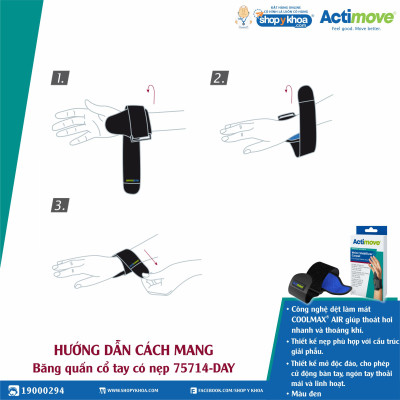 Băng quấn cổ tay có nẹp 75714-DAY Actimove Wrist Stabilizer Carpal