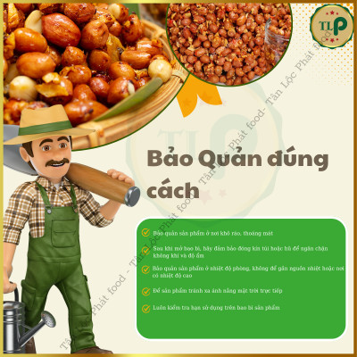 ĐẬU PHỘNG RANG TỎI ỚT TÂN LỘC PHÁT - COMBO 1KG - MỖI BỊCH 500G [ MẪU MỚI ]