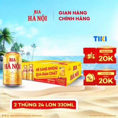 Bia Hà Nội phiên bản Tết - Thùng 24 lon 330ml