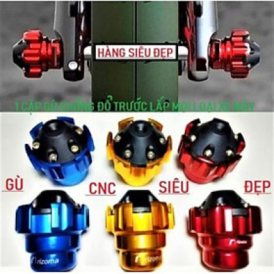 BỘ 2 ĐẦU GÙ CHỐNG ĐỔ BÁNH TRƯỚC TRANG TRÍ BẢO VỆ XE AN TOÀN