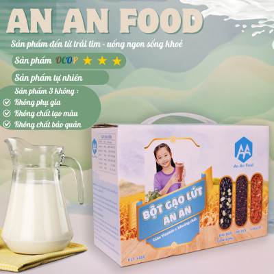 deal hời . bột gạo lứt tím , đậu đen xanh lòng , mè đen ( bột gạo lứt ANAN) thay thế bửa ăn , chăm sóc sưc khỏe , xương khớp , giấc ngủ