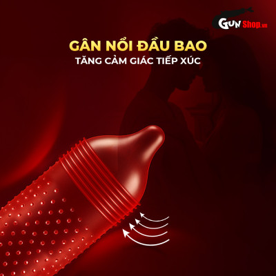 Bao cao su Shell Performax 6 in 1 kéo dài thời gian - Hộp 3 cái