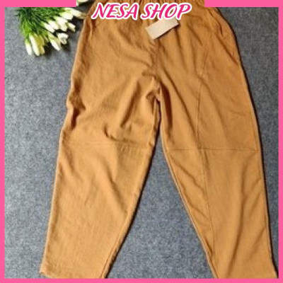 Quần ống rộng, chất liệu Linen, quần kiểu nữ form rộng rãi, thoải mái NeSa Shop QKH.39
