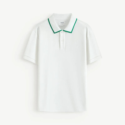 Áo polo nam phối cổ Form Fitted - RT 10S25POL026 | ROUTINE CÀ MAU