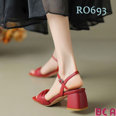 Giày Hở Mũi Đính Nơ Cao Gót 4 Phân RO693 ROSATA tại BCASHOP Duyên Dáng, Thanh Lịch Cho Nàng Công Sở