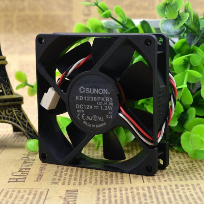 (Ready Stock)Original For SUNON KD1208PKB3 8020 8cm 12V 1.3W Chassis Silent Fan