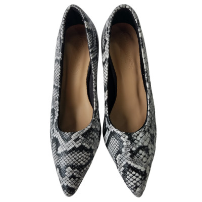 Giày Cao Gót BIGGBEN Da Bò Vân Da Trăn Cao 6 Phân SDCG105