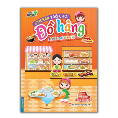 Sách - Sticker Trò Chơi Đồ Hàng - Bé Trải Nghiệm Ẩm Thực + Bé Đi Mua Sắm - Combo 2 Cuốn - Minh Thắng