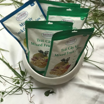 [Thùng = 30 gói x 100 grs/gói] Mít Sấy Chân Không (Jackfruit Chips), Giòn Xốp Tự Nhiên – BAVIFOOD, Khối Lượng:  3 kg (thùng = 30 gói x 100 grs/gói) – Premium