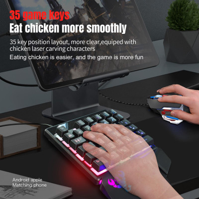 Bàn phím HXSJ V400 có dây  truyền trực tuyến Đèn RGB