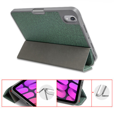 Bao Da Mutural Dành Cho iPad Mini 6/Mini 7 Tích Hợp Khay Đựng Bút – Hàng Chính Hãng 