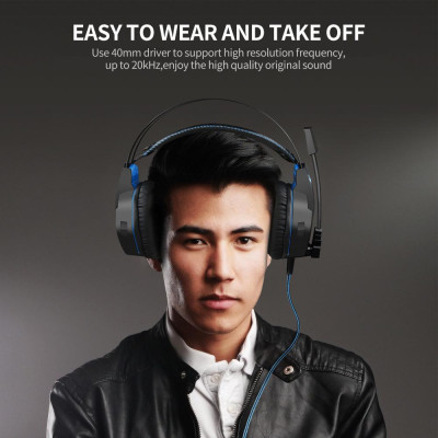 Tai nghe chơi game có dây OVLENG OV-P20 3.5mm âm thanh nổi ánh sáng LED có mic xoay thay thế - Màu đỏ