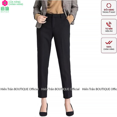 Quần âu nữ công sở Hiền Trần BOUTIQUE vải trượt Thái mềm mại, co giãn, tôn dáng chuẩn VNXK