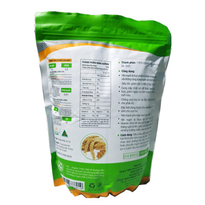 Combo 2 Gói Bột Yến Mạch Úc Tươi Nguyên Chất, Nguyên Cám, Nguyên Hạt Loại Hỗ Trợ Giảm Cân Nhanh, An Toàn, Làm Đẹp Da, Tăng Cường Sức Khỏe