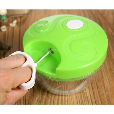 Máy Xay Tỏi Bằng Tay Đa Năng Loại Lớn 13cm Có Dây Kéo