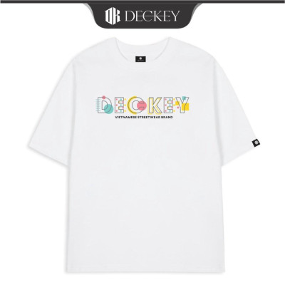 Áo Thun Cotton Unisex Nam Nữ Form Rộng DECKEY BLOCK LETTERS