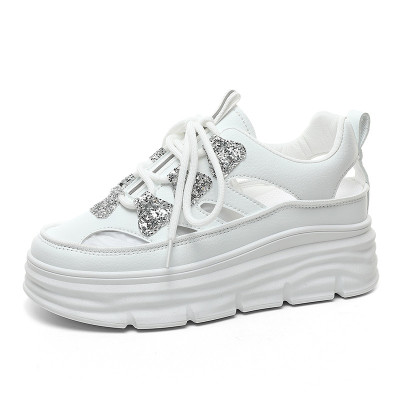 Giày thể thao tăng chiều cao nữ đế êm nhẹ, thoáng khí đế cao su đúc, chống trơn trượt hạn chế mòn – GNU2080