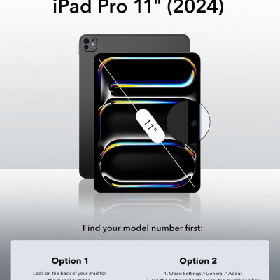Bao Da dành cho iPad Pro 11 inch / iPad Pro 13 inch 2024 ESR Rebound Magnetic Case - Hàng Chính Hãng