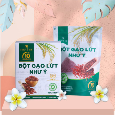  2 Hộp Bột Gạo Lứt Như Ý Ny Mẫu Mới 800g - Hỗ Trợ Giảm Cân An Toàn  Không Mệt Mỏi