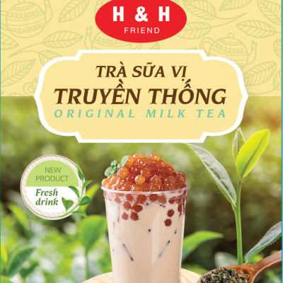 Trà sữa vị truyền thống H&H Friend hộp giấy 210g