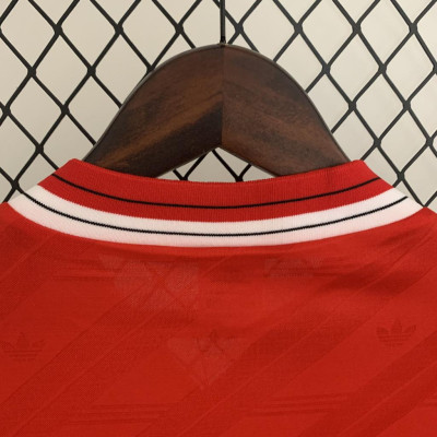 Áo Bóng Đá Retro Manchester United 1986 Dài Tay - Sân Nhà bản cao cấp vải Cotton Polyester