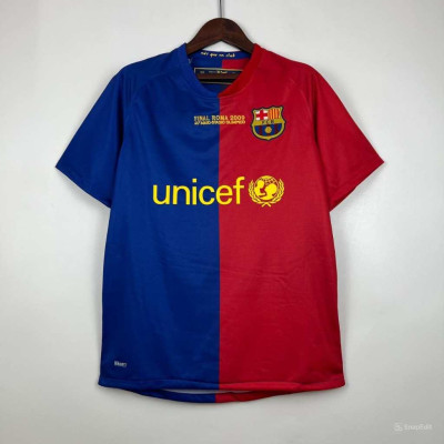Áo Bóng Đá Retro Barcelona 2008 - Sân Nhà bản cao cấp vải Cotton Polyester