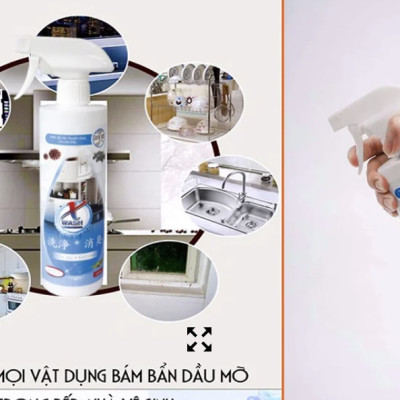 Combo 2 chai lớn 500ml  - Xwash vệ sinh nhà bếp không hoá chất