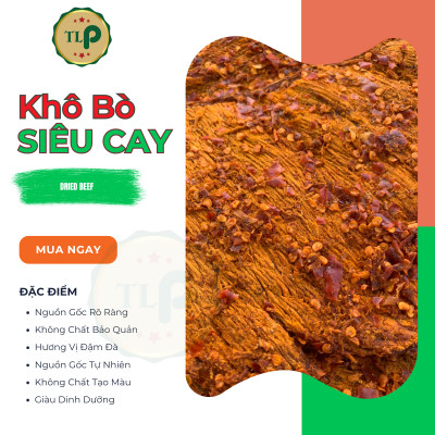 KHÔ BÒ MIẾNG SIÊU CAY TÂN LỘC PHÁT - BỊCH 200G