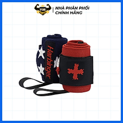 Quấn Cổ Tay Tập Gym Harbinger Red Line Wristwraps Unisex 18 Inch Flag