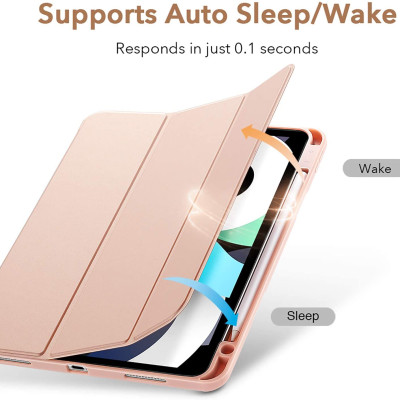 Bao da cho iPad Air 4 2020 10.9 Inch ESR Rebound Pencil Case (Có khe cắm bút Apple Pencil) - Hàng Nhập Khẩu 