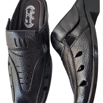 Dép bít mũi nam da bò thật BIGGBEN cao cấp SB110