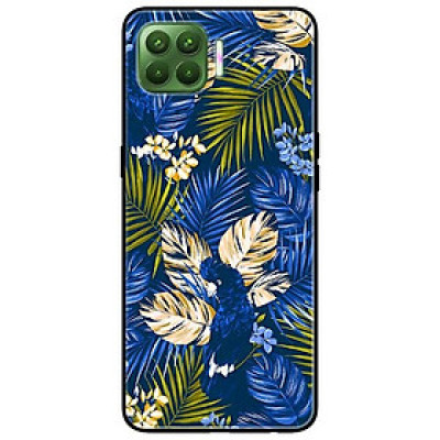 Ốp lưng dành cho Oppo A93 - F17 Pro mẫu Họa Tiết Hoa Xanh Dương